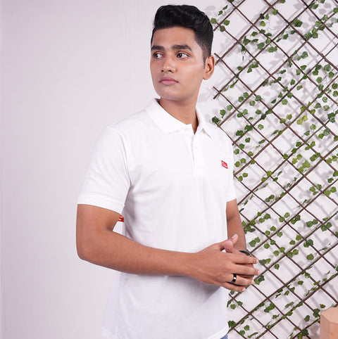 White Adrobe Polo T-Shirt