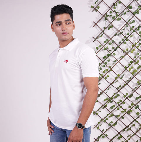 White Adrobe Polo T-Shirt
