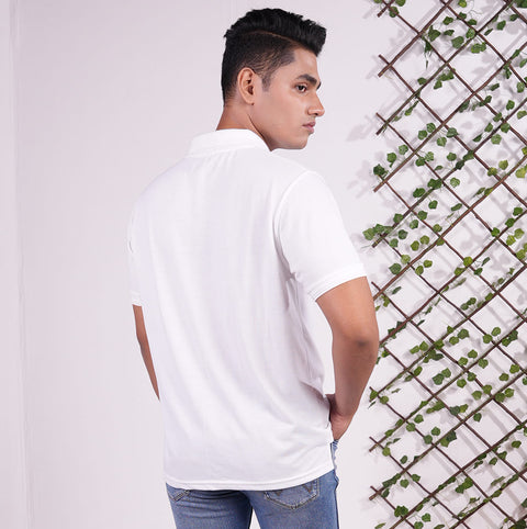White Adrobe Polo T-Shirt